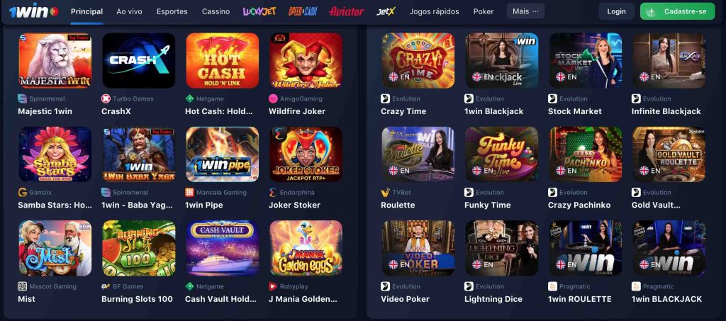 Portal oficial da casa de apostas 1Win Brasil - 1Win Casino